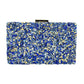Mother of Pearl Cluster Clutch Crossbody Bag