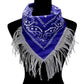 Women's Rhinestone Like Fringe Cowgirl Bandana Scarf