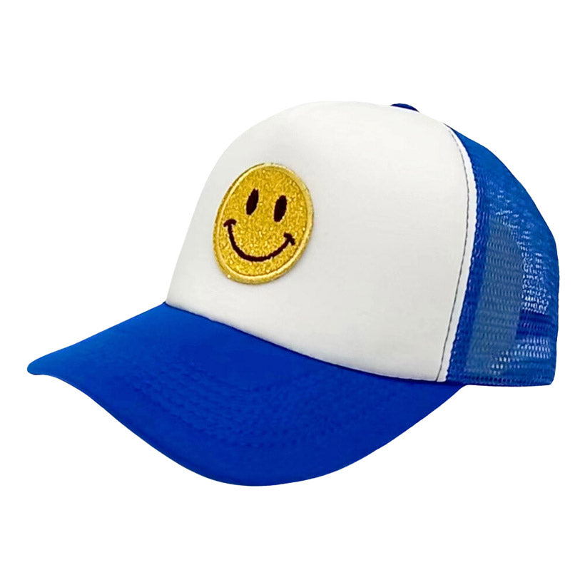 Smile Patch Mesh Back Baseball Cap
