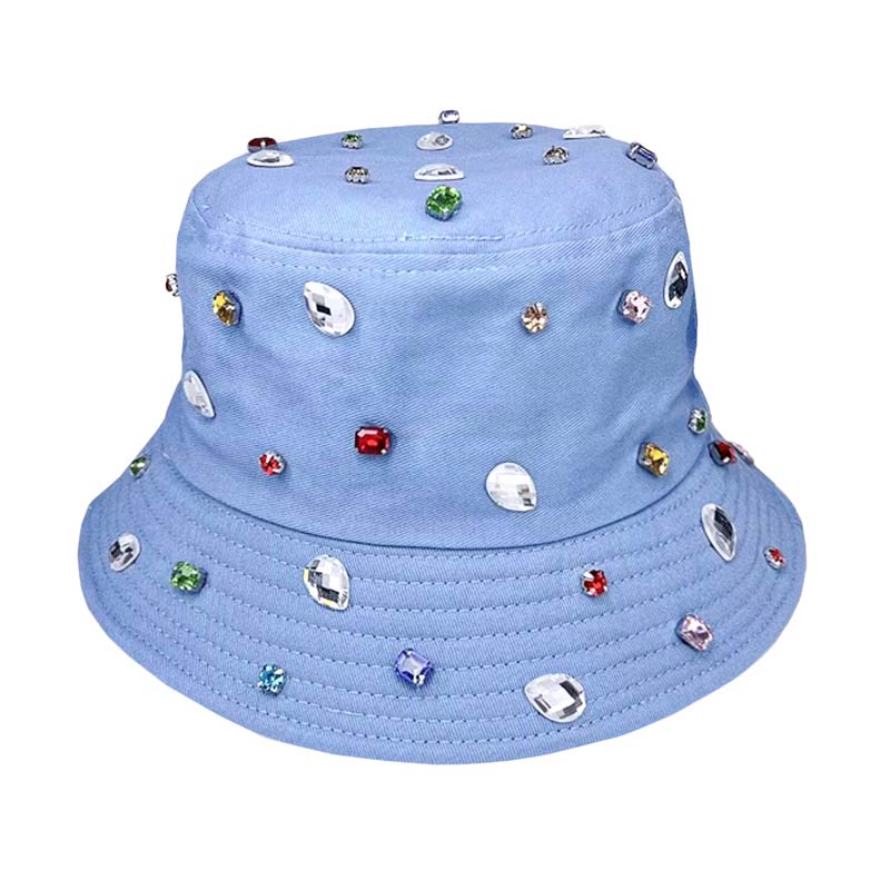 Stone Embellished Bucket Hat