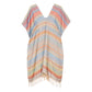 Stripe Tassel Kaftan Poncho