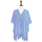 Tassel Trimmed Solid Cover Up