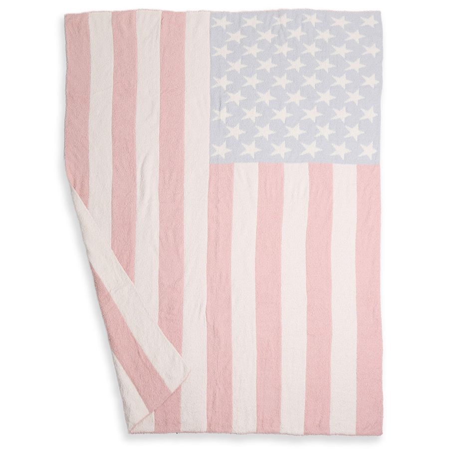 American USA Flag Reversible Throw Blanket