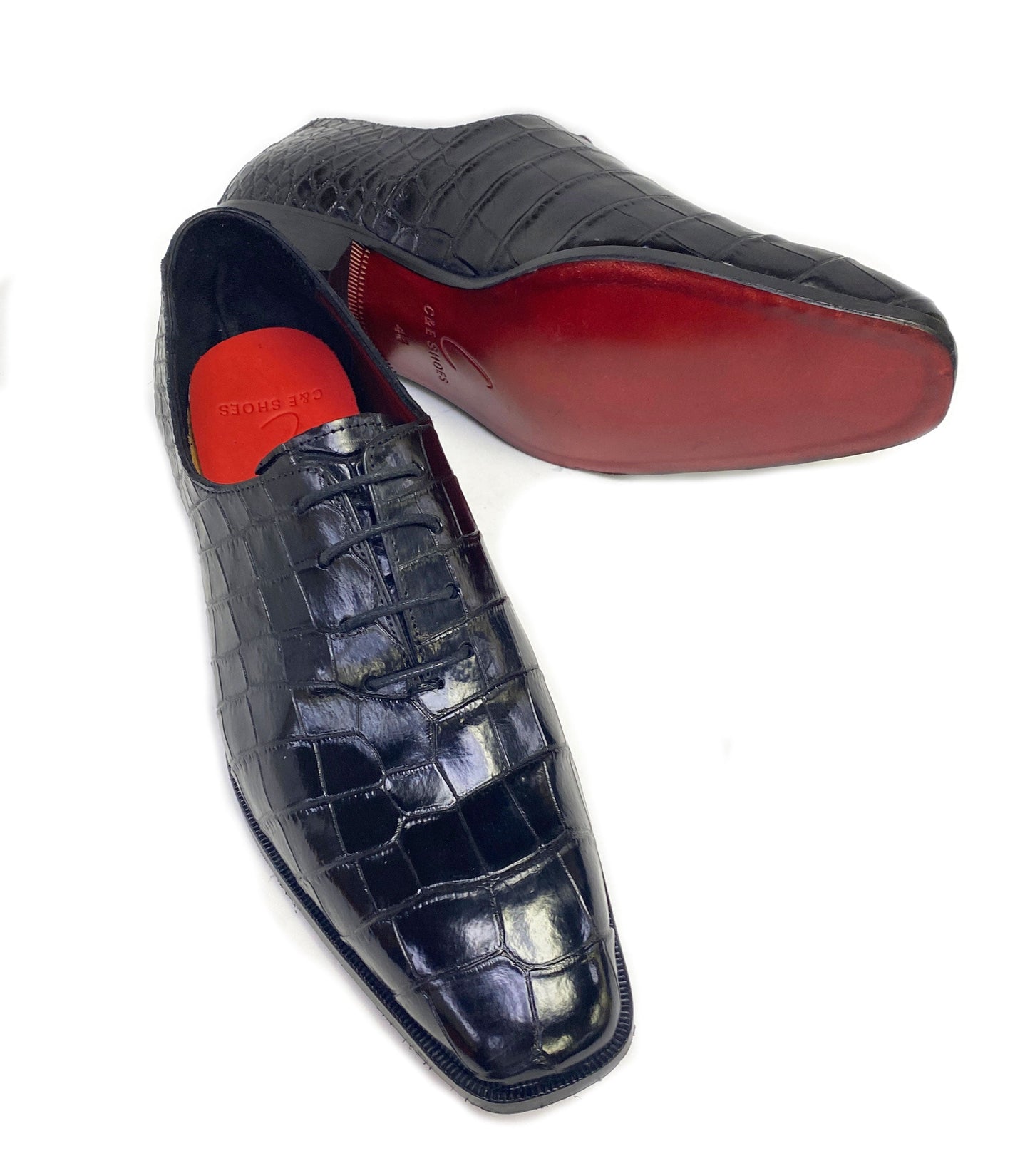 Maurice Bond Alligator Oxford - Black
