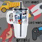 Boy's Affirmations 20oz Kids Tumbler with Handle, Lid & Straw