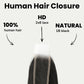 Cierre de cabello humano liso sedoso brasileño 2x6 HD Lace