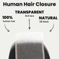 Brazilian Silky Straight 4x4 Transparent Lace Human Hair Closure
