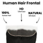 Frontal de pelo humano liso brasileño 13x4 con encaje HD