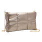 Quilted Solid Faux Leather Crossbody Bag