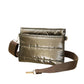 Glossy Solid Puffer Crossbody Bag