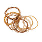 9PCS Faceted Bead Stretch Bracelets