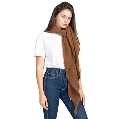 Plain Solid Triangle Scarf Shawl