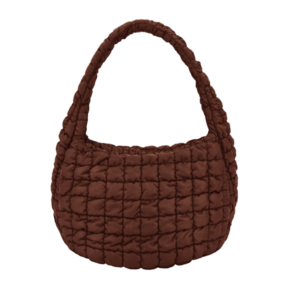 Quilted Puffer Shoulder Crossbody Bag