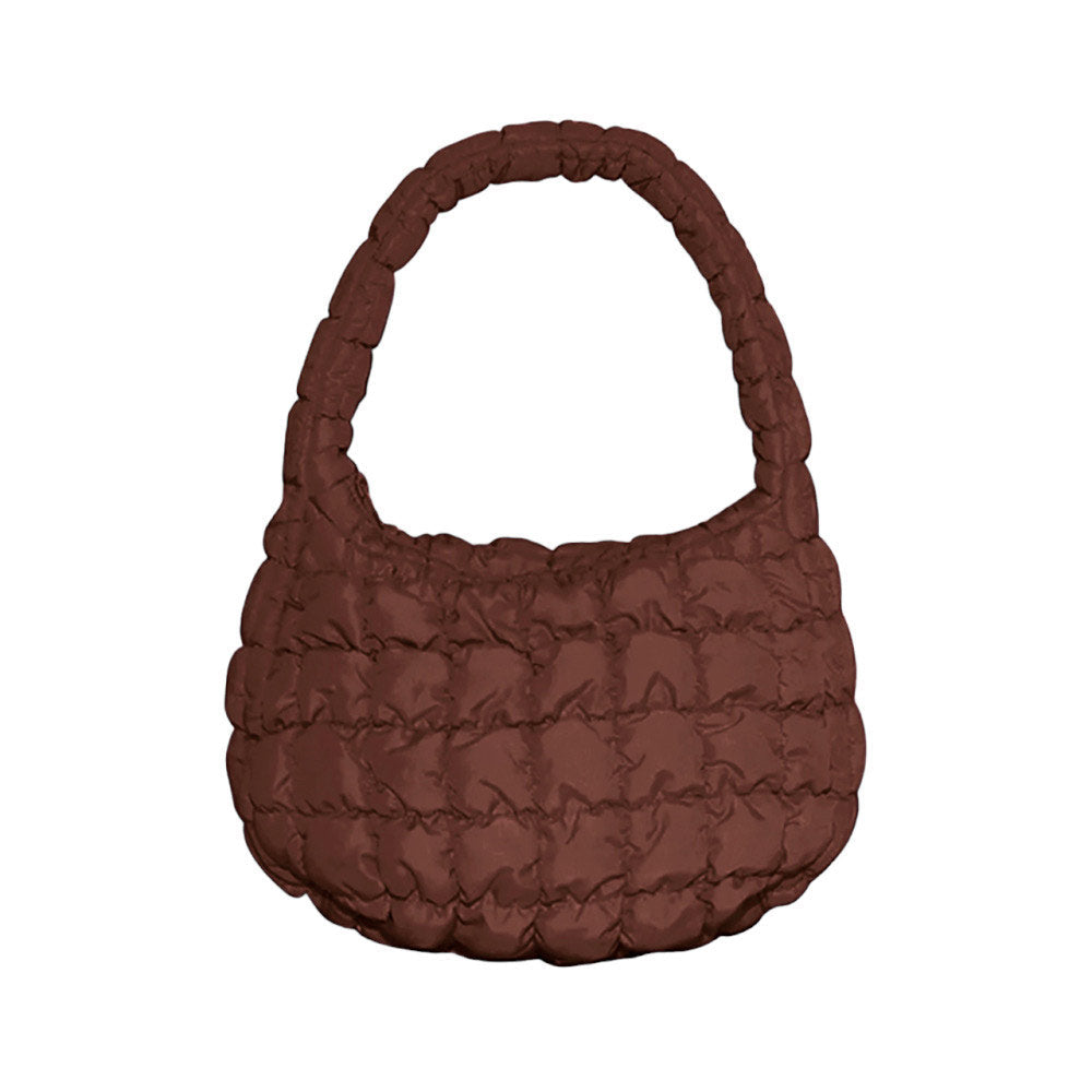 Quilted Puffer Tote Shoulder Bag
