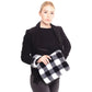 Buffalo Plaid Check Crossbody Wristlet Clutch Bag