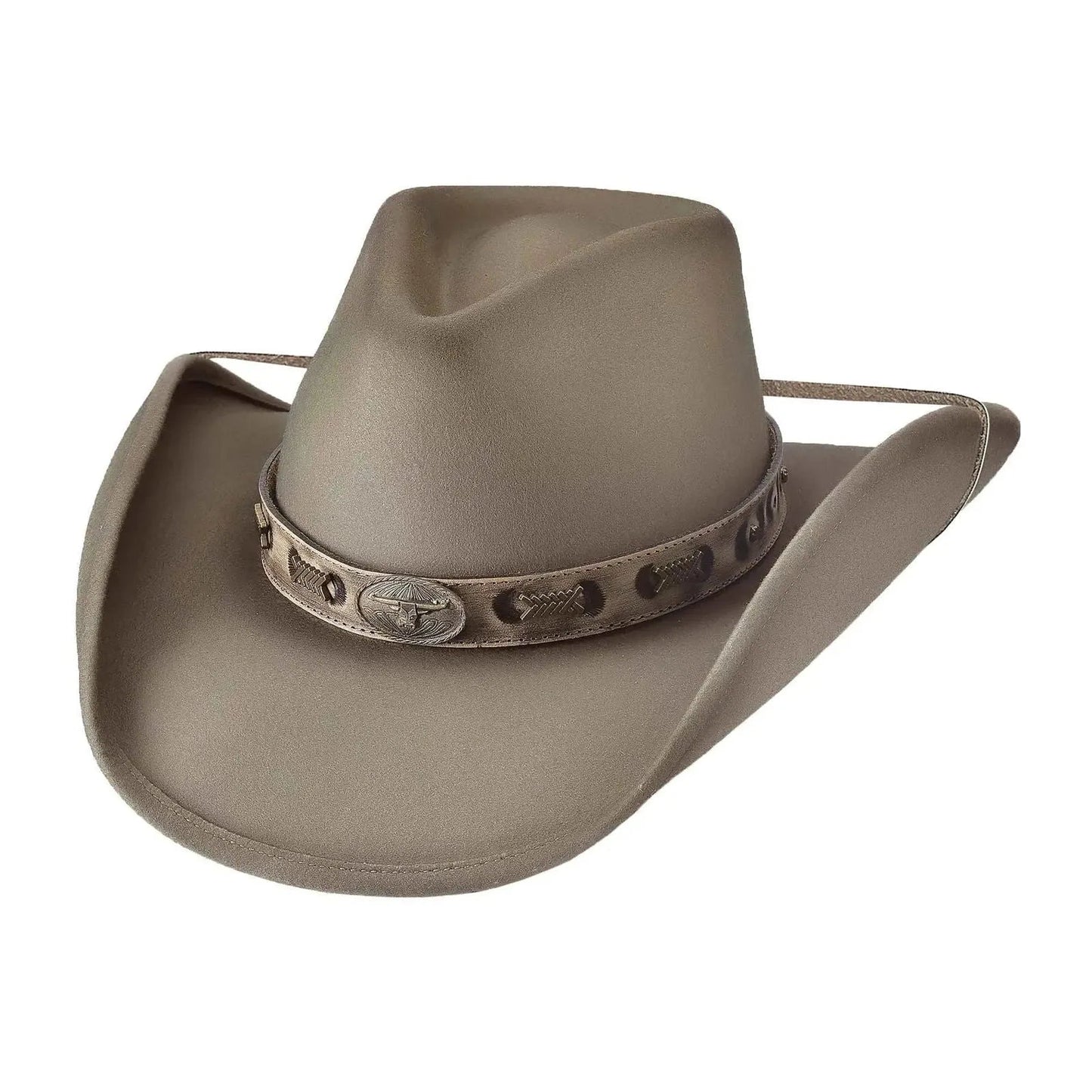 Sombrero vaquero Bullhide Bushwacker de fieltro de lana (liquidación)