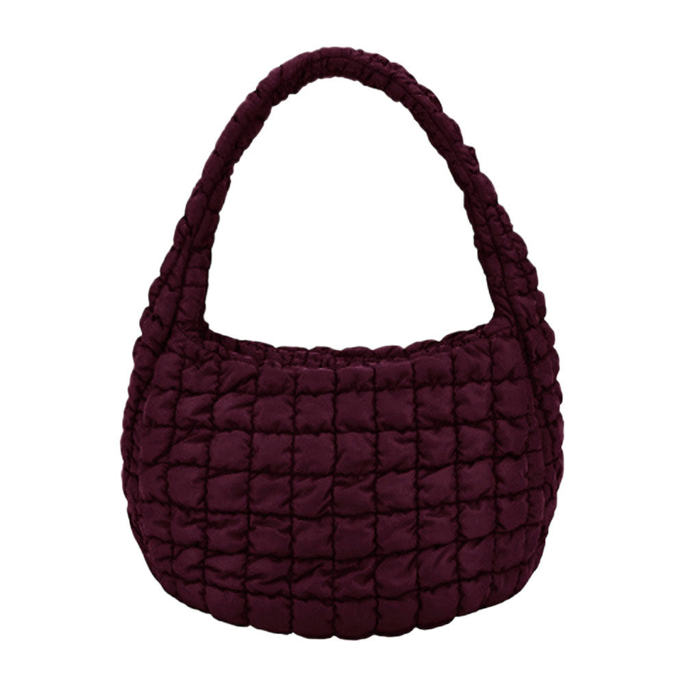 Quilted Puffer Shoulder Crossbody Bag