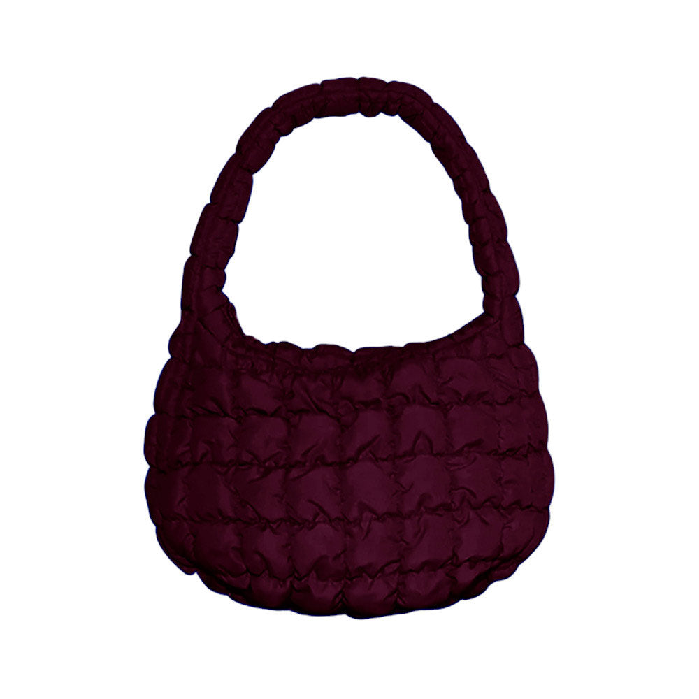 Quilted Puffer Tote Shoulder Bag