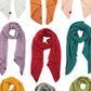 C.C Bias Cut Scarf With Whipstitched Edging