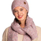 C.C Classic Rib Beanie With Faux Fur Pom