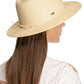 C.C Women's Lurex Paper Straw Panama Sun Hat