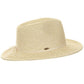 C.C Women's Lurex Paper Straw Panama Sun Hat