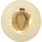 C.C Women's Lurex Paper Straw Panama Sun Hat