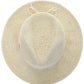 C.C Women's Lurex Paper Straw Panama Sun Hat