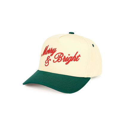 C.C Merry & Bright Letter Two Tone Trucker Cap