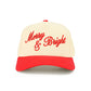 C.C Merry & Bright Letter Two Tone Trucker Cap