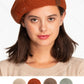 C.C SCALLOPED WAVE PATTERN BERET