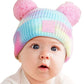 C.C Tie Dye Baby Beanie C.C Rubber Patch Double Yarn Pom