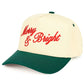 C.C Merry & Bright Letter Two Tone Trucker Cap