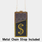 Bling Dollar Sign Chocolate Vertical Clutch Bag