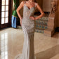 Nox Anabel C1608 Fully Beaded Tulle Dress with Sweetheart Top