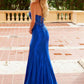 Nox Anabel C1630 Glitter Satin Sequin Lace Up Bodice Dress