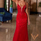 Nox Anabel C1632 Vestido de tul con apliques y espalda con cordones