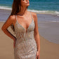 Nox Anabel C1632 Vestido de tul con apliques y espalda con cordones