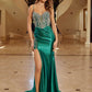 Nox Anabel C1832 Fitted Shimmer Jersey Spaghetti Strap Prom Gown