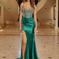 Nox Anabel C1832 Fitted Shimmer Jersey Spaghetti Strap Prom Gown