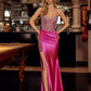 Nox Anabel C1832 Fitted Shimmer Jersey Spaghetti Strap Prom Gown