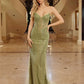 Nox Anabel C1844 Vestido de Noche de Tul sin Tirantes con Cuentas y Escote en Pico