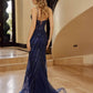 Nox Anabel C1847 Vestido de Fiesta con Escote Redondo, Corsé con Ballenas y Completamente Bordado con Cuentas