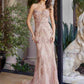 Nox Anabel C1847 Vestido de Fiesta con Escote Redondo, Corsé con Ballenas y Completamente Bordado con Cuentas