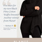Pima Cotton Waffle Cowl Sweater - Black