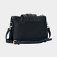 Belt Buckle Pointed Wristlet Clutch / Crossbody Bag