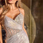 Ladivine CA115 Vestido de Gala Cuello Corazón Corsé Elástico Metálico