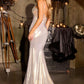 Ladivine CA115 Vestido de Gala Cuello Corazón Corsé Elástico Metálico