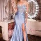 Ladivine CA121 Vestido Largo Ajustado Corsé Adornado Escote Corazón