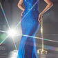Cinderella Divine CB119 Vestido largo ajustado con pedrería Hot Stone